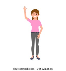 pose of woman sporting pink clothes sport