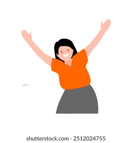 pose of a woman taking a photo woman