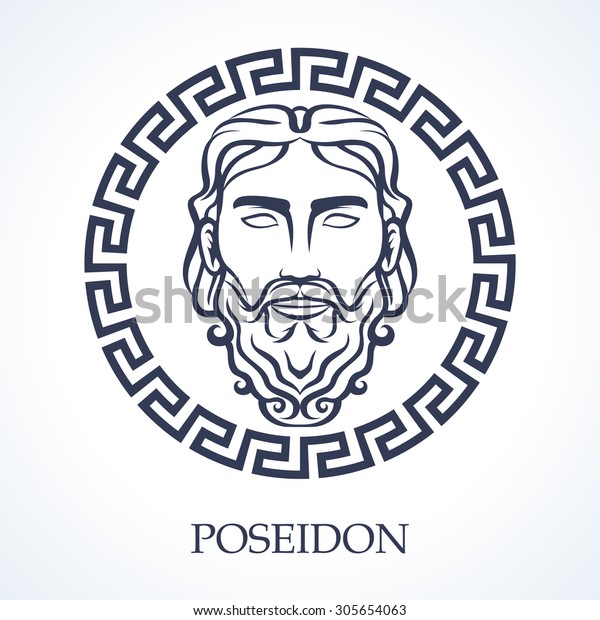 Poseidon Stock Vector (Royalty Free) 305654063