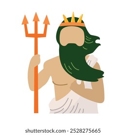 Poseidon icon clipart avatar logotype isolated illustration