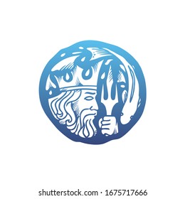 Poseidon Modern, einfache und elegante Logo-Designs