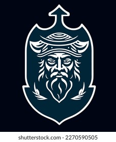Poseidon Sea Logo Vector Art