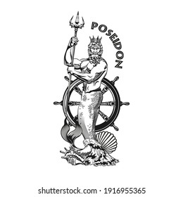 Poseidon Tattoo Designs / Poseidon Tattoo Design Time Lapse Youtube - Large trident tattoo on the back.