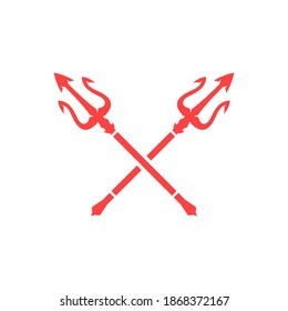 Ilustración vectorial de icono de Poseidon trident