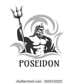 poseidon vector illustration