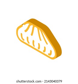 poses booze dumpling isometric icon vector. poses booze dumpling sign. isolated symbol illustration