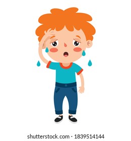 Poses Y Expresiones De Un Niño Divertido