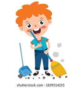 Posen und Ausdrücke eines lustigen Jungen