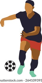 Poses When Playing Football As A Hobby