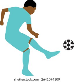 Poses When Playing Football As A Hobby
