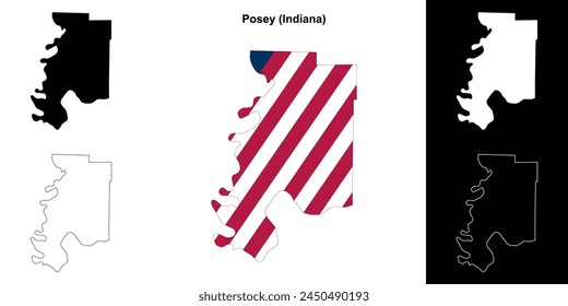 Kartenset Posey County (Indiana)