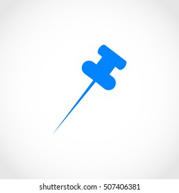 posh pin icon, flat design best vector icon