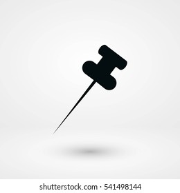 posh pin icon, flat design best vector icon