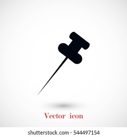 posh pin icon, flat design best vector icon