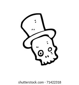 caricatura de calavera