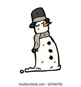 caricatura de posh snowman