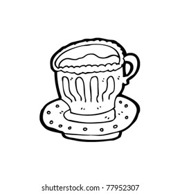 posh teacup cartoon