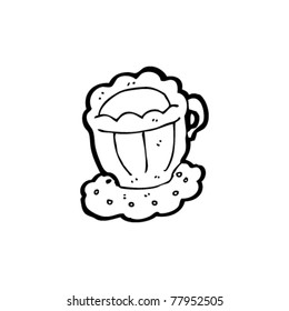 posh teacup cartoon