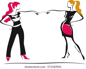 posing characters, girls simple drawing, sketch