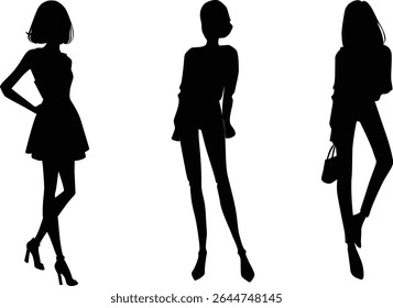 posing model woman lady fashion show for international
