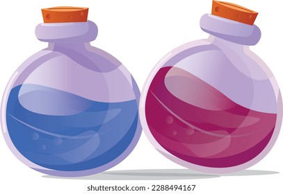 posion bottle cartoon design by illustrator