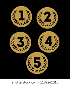 position for award medals