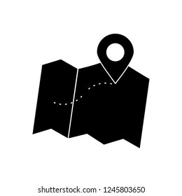 Position Glyph Black Icon