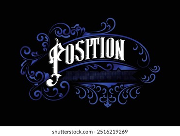 POSITION hand lettering custom design