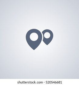 Position icon, locations icon