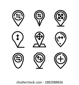 position icon or logo isolated sign symbol vector illustration - Collection of high quality black style vector icons
