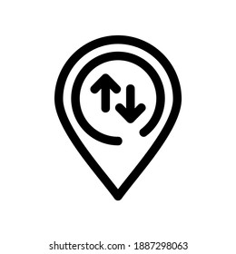 position icon or logo isolated sign symbol vector illustration - high quality black style vector icons
