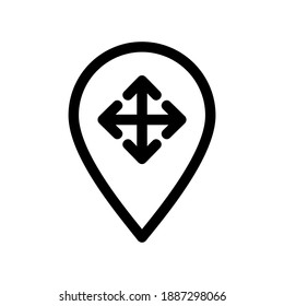 position icon or logo isolated sign symbol vector illustration - high quality black style vector icons
