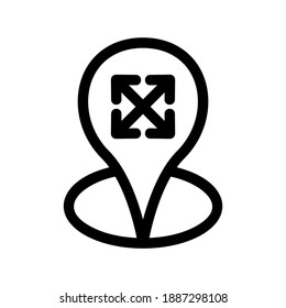 position icon or logo isolated sign symbol vector illustration - high quality black style vector icons
