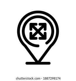 position icon or logo isolated sign symbol vector illustration - high quality black style vector icons
