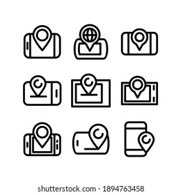 position icon or logo isolated sign symbol vector illustration - Collection of high quality black style vector icons
