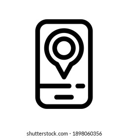 icono de posición o logotipo símbolo de signo aislado ilustración vectorial - iconos vectoriales de estilo negro de alta calidad
