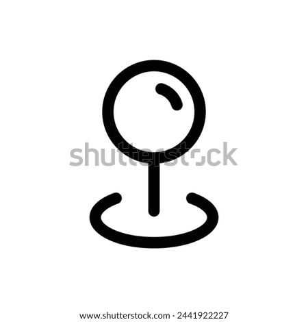 Position icon in trendy outline style isolated on white background. Position silhouette symbol for your website design, logo, app, UI. Vector illustration, EPS10.
