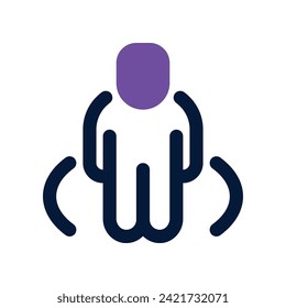 icono de posición. icono de doble tono vectorial para tu sitio web, móvil, presentación y diseño de logotipo.