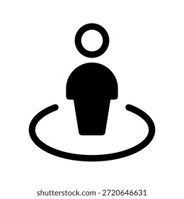 Ilustración de diseño de símbolo de Vector de icono de posición