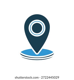 position icons outline and Flat Style,transparent background