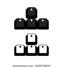 Position keyboard typing button arrow keys navigation keypadsign concept illustration design, Navigation send arrow location