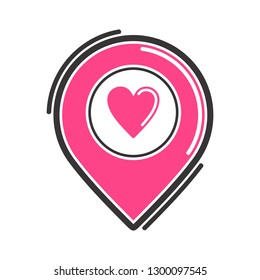 position of love filled icon 