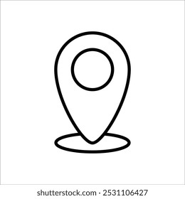 Position marker icon on transparent background