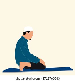 the position of a Muslim's body at the beginning of the prayer movement