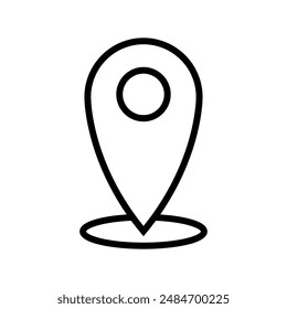 Position pin icon illustrated in vector