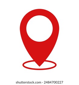 Position pin icon illustrated in vector