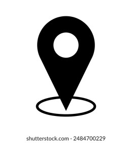 Icono de pasador de posición ilustrado en Vector