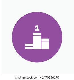 Position, Success, Achievement. Vector Icon Template background
