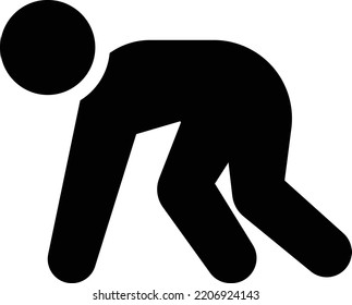 posición Ilustración vectorial en un fondo transparente. Símbolos de calidad superior. Iconos vectoriales de glifos para diseño de conceptos y gráficos. 

