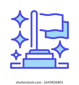 Positioning Line Icon, Outline Symbol for Brand Identity, Competitive Edge, Market Perception, Strategic Placement, and Customer Mindshare. Vector Sign Icon.